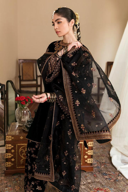 Baroque | Jazmin Wedding 3PC – Heavy Embroidered Chiffon with Cutwork Dupatta
