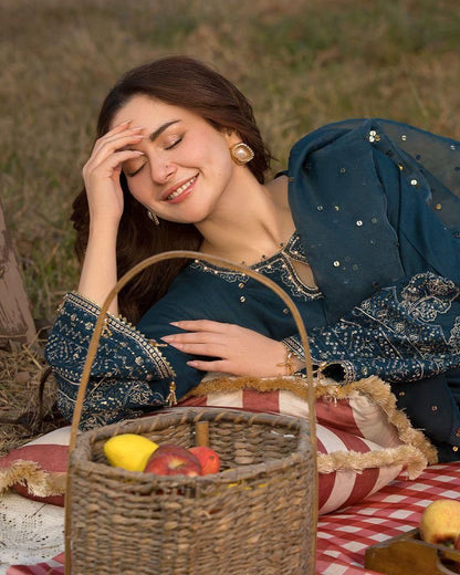 Airjet Lawn 3PC Embroidered Suit