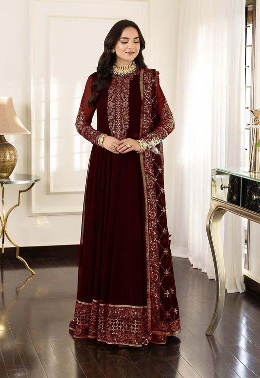 Wedding Collection – Chiffon Fancy with Net Dupatta