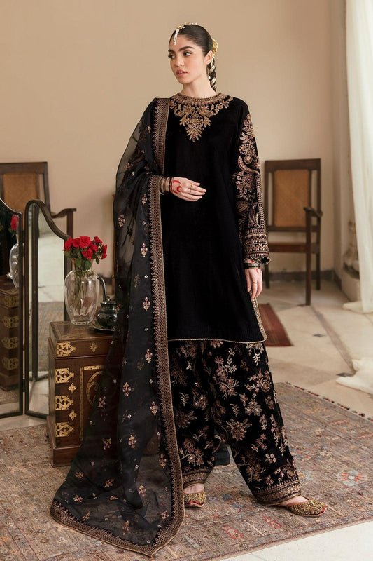 Baroque | Jazmin Wedding 3PC – Heavy Embroidered Chiffon with Cutwork Dupatta