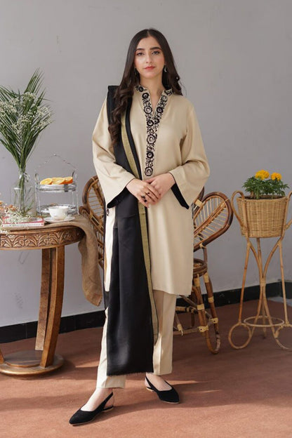 Asling 7027 | Premium Dhanak with Embroidered Shawl