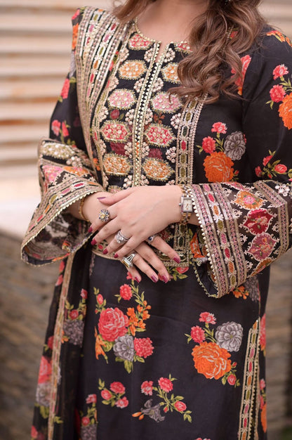 Aneelas Collection | Hit Code 2025 | Luxury Digital Silk 3PC