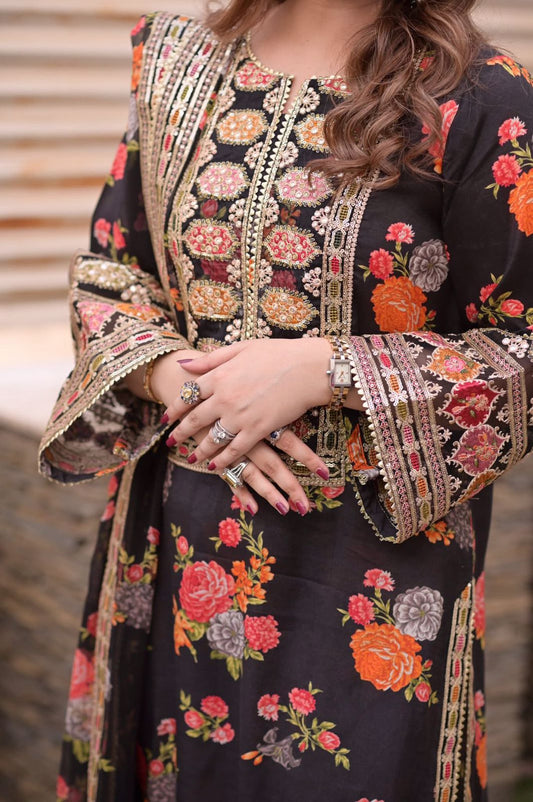 Aneelas Collection | Hit Code 2025 | Luxury Digital Silk 3PC
