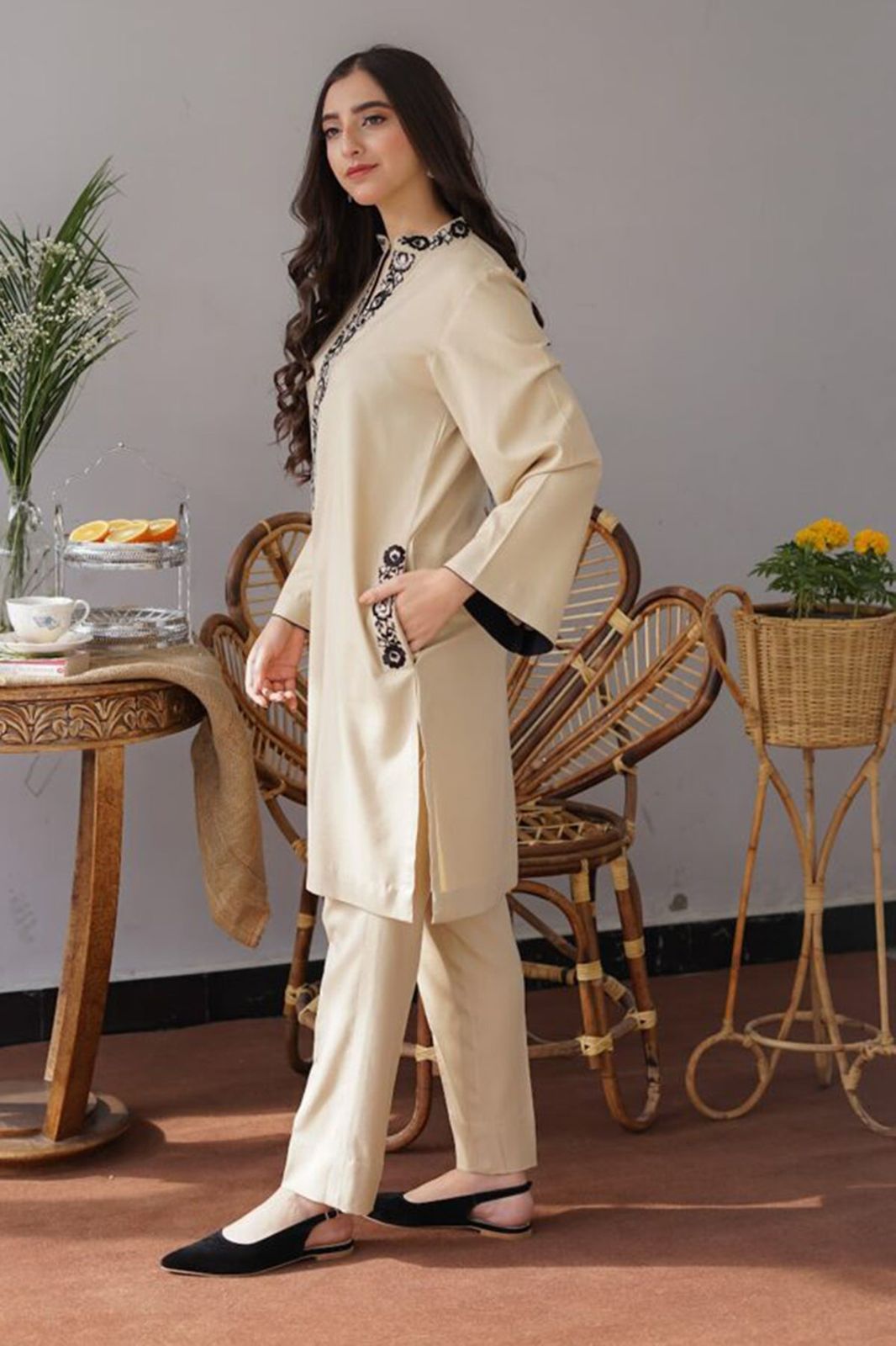 Asling 7027 | Premium Dhanak with Embroidered Shawl
