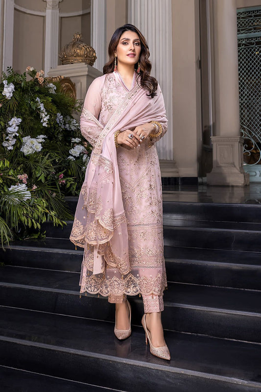Azure MD-1351 – Embroidered Chiffon 3PC | Master Replica