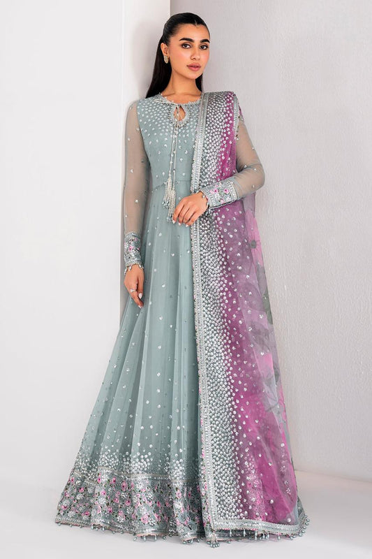 Jazmin – Heavy Embroidered Chiffon Maxi with Net Dupatta